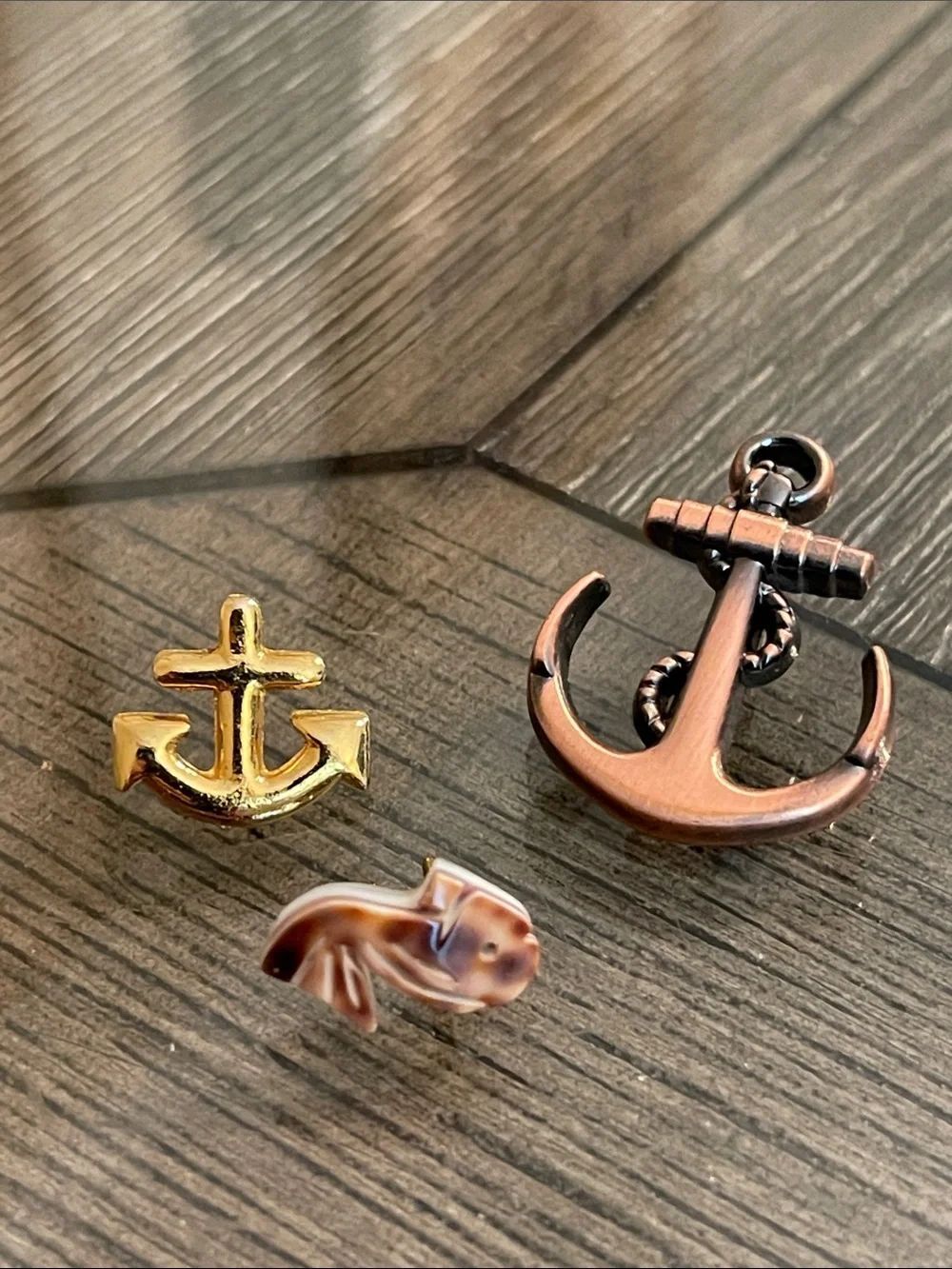 Set of The Nautical Themed Pins Fish & Anchor Brewing Company